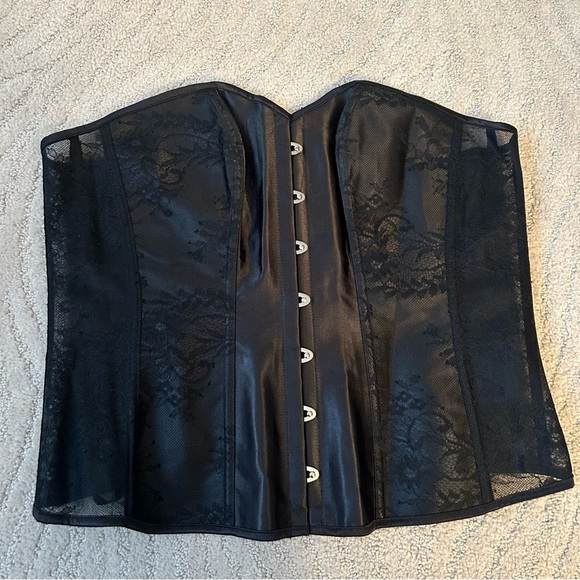 Adore Me NWT Elegant Black Lace Corset - Picture 1 of 5